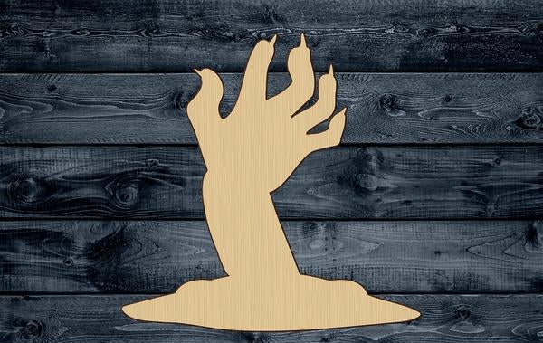 Zombie Arm Halloween Wood Cutout Shape Silhouette Blank Unpainted Sign 1/4 inch thick